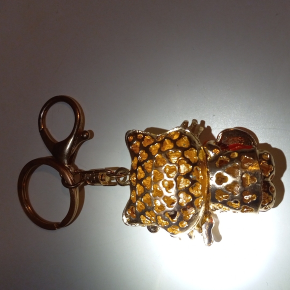 Miss Kitty Purse Charm/Keychain Playing Pink Guitar Dances Reduced Shipping - Picture 3 of 3